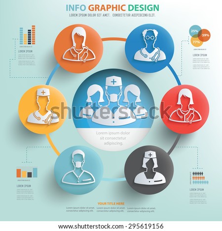 Medical concept and doctor info graphic design, Business concept design.