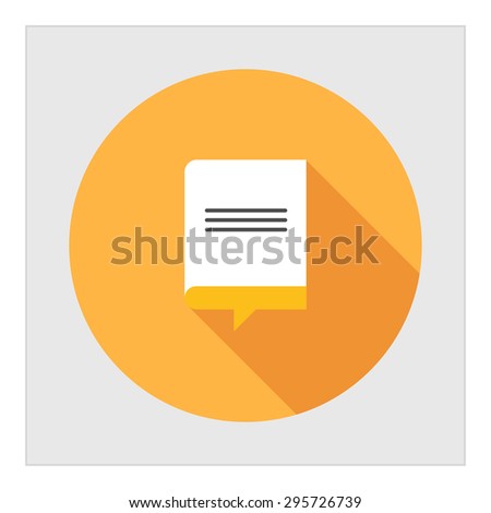 Icon of text document and speech bubble