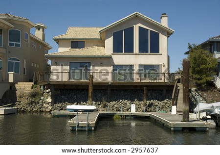 Executive home in a community in Northern California with waterfront access to the delta