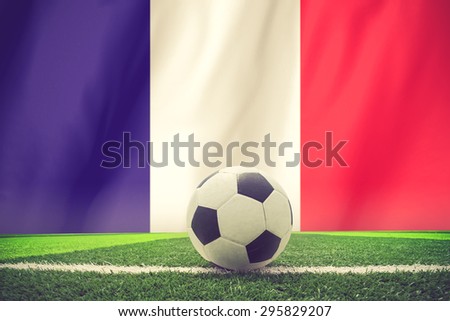 France soccer ball vintage color