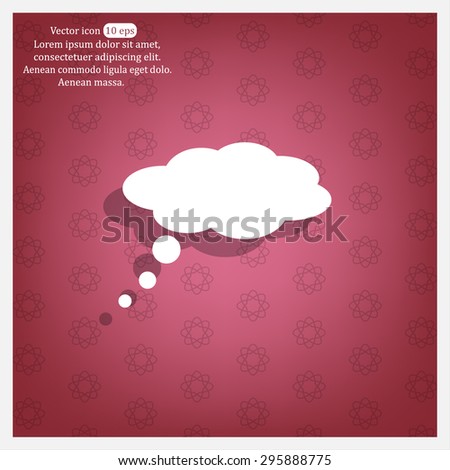  speech bubbles icon, vector illustration. Flat design style