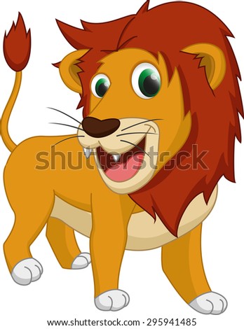 cute lion cartoon 