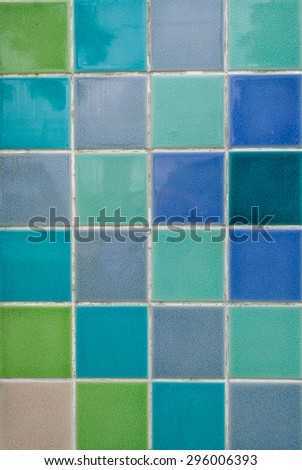 ceramic tile wall for background