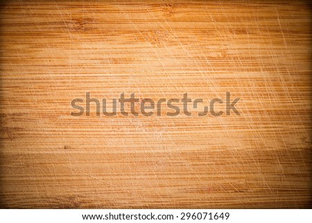 Texture of wood background close-up macro shot with vignetting