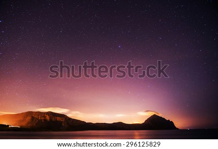 deep sky astrophoto , with grain