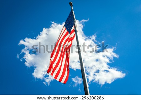 American Flag at Allegheny National Forest