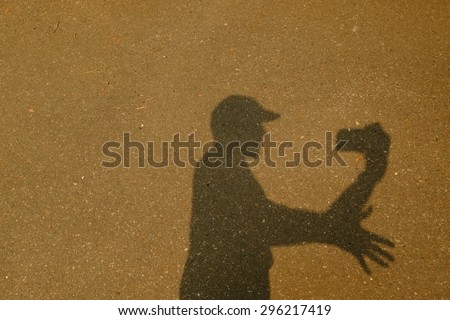 Photographer in shadow
