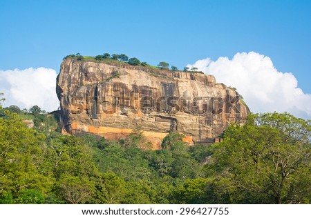 Sigiriya Rock Fortress 5thCenturys Ruined Castle That Is Unesco Listed As A World Heritage Site In Sri Lanka