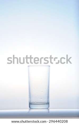 Empty drinking glass 