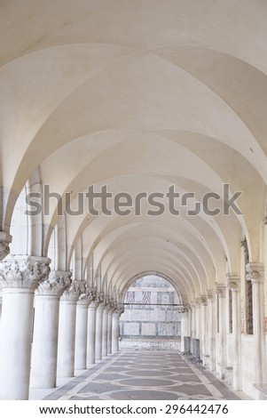 Arch in St Marks Square; Venice; Italy
