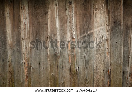 Texture of old rough gray fence