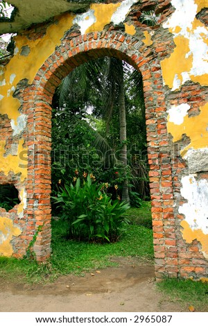 ancient entrance on the rural areas