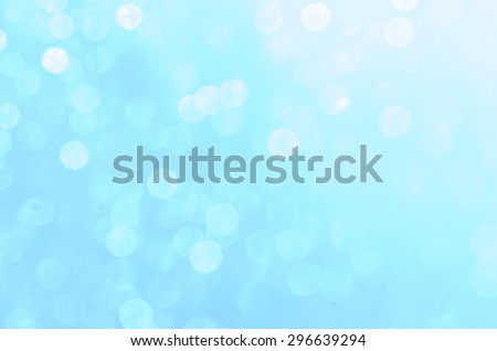 blue abstract blurred bokeh lights background
