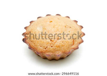 Muffins with carrots isolated on a white background