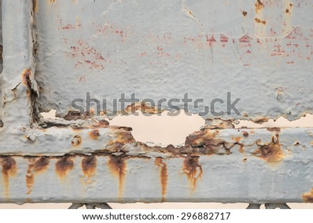 Close up of rusty gate or metal wall for abstract texture background