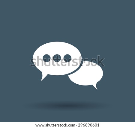 Speech bubbles, vector icon