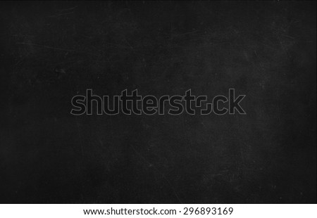 Blackboard / chalkboard texture. Empty blank black chalkboard with chalk traces Royalty-Free Stock Photo #296893169