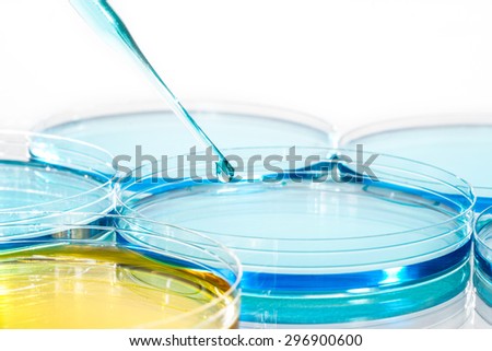Laboratory Equipment Scientific Research, reflective white background for chemical research