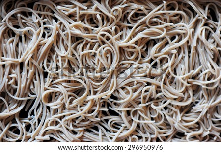Japanese buckwheat soba noodle