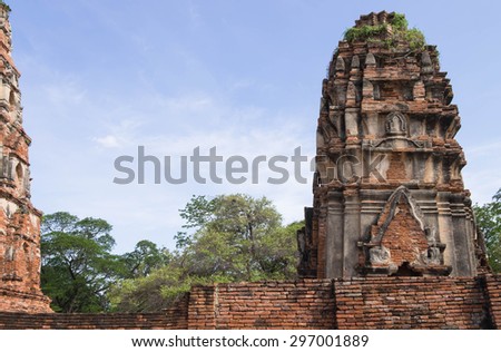 Ancient Temple of Ayutthaya, Thailand