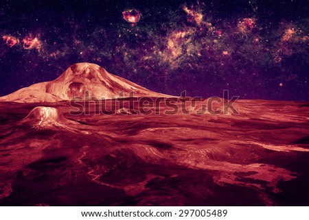 Surface of an Alien World - Elements of this Image Furnished by NASA