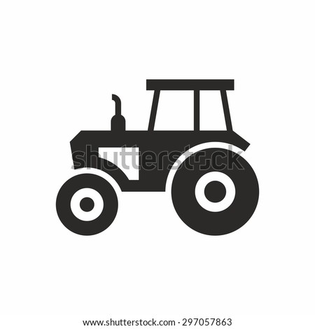 Tractor icon Royalty-Free Stock Photo #297057863
