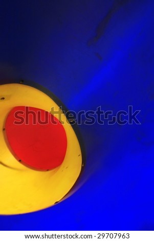 red and yellow and blue abstract