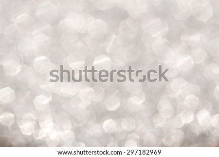 abstract background silver bokeh for Christmas background