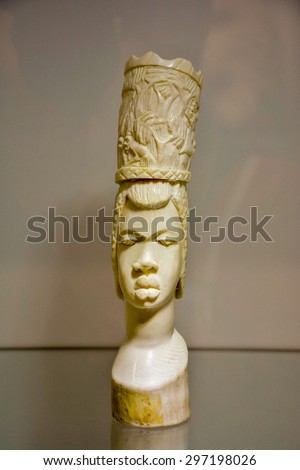 Picture of a Statue Made by Elephant Ivory