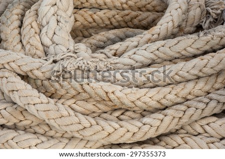 Ship rope pile.