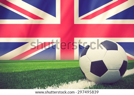 UK soccer ball vintage color 