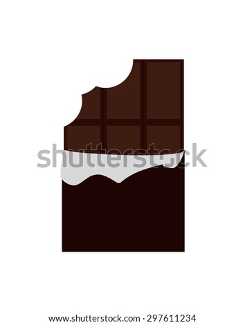 Vector dark chocolate