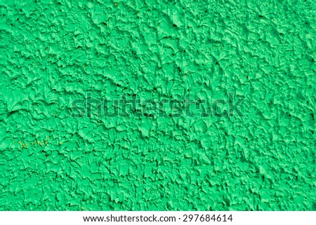 close up crude green concrete grunge texture background