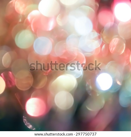 Abstract blur of colorful background with bokeh