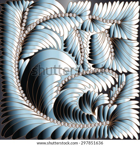 Blue Vector  ornament  abstract background 
