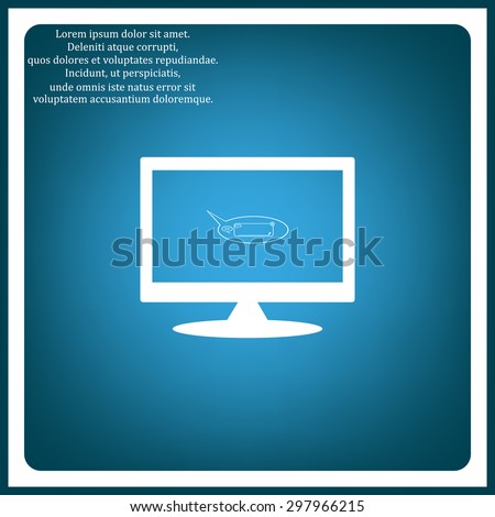 instant messages online. icon. vector design