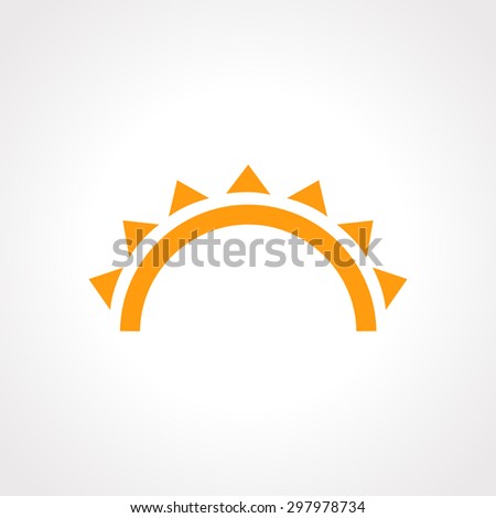 sun icon vector