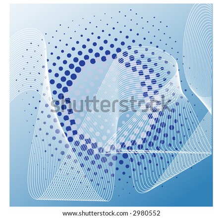 netting over blue and circles vector