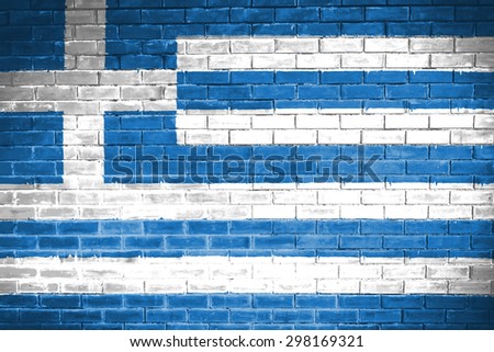 greece flag,wall texture background
