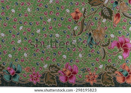 Thai fabric texture for background.