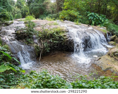 Waterfall in the forest 