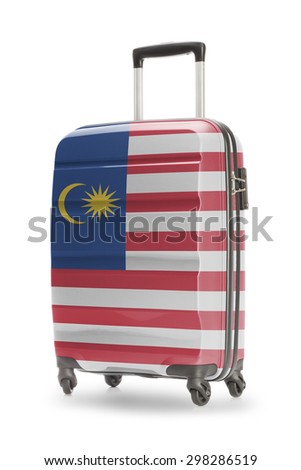 Suitcase painted into national flag - Malaysia