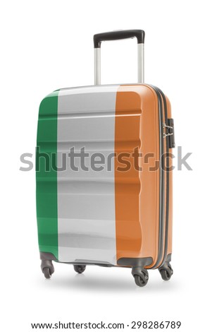 Suitcase painted into national flag - Ireland