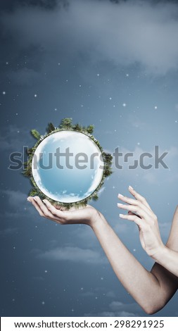 Save the planet. abstract natural backgrounds
