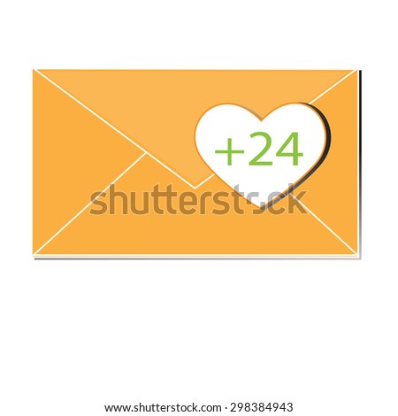 Vector mail heart 