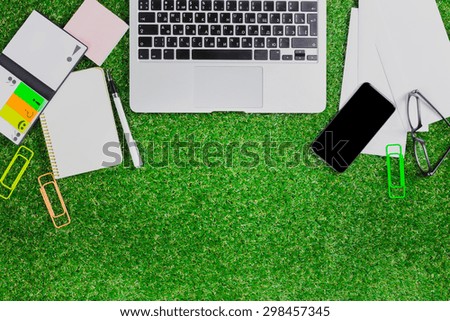 Office on grass