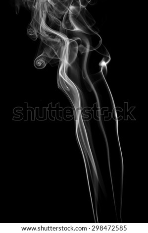 abstract white smoke on black background ink beautiful