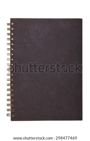 blank realistic spiral notepad notebook isolated on white background
