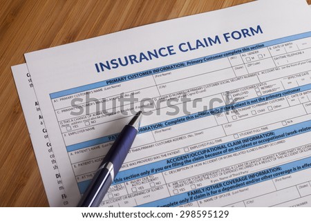 Claim form for fill out Royalty-Free Stock Photo #298595129