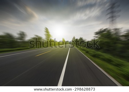 Woods road background